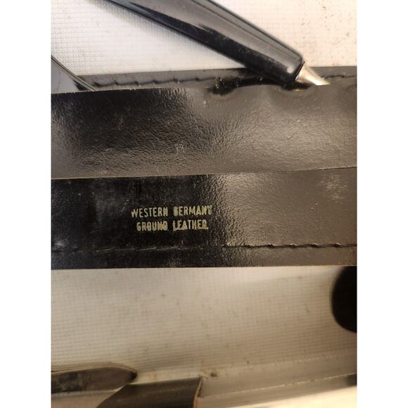 Men's Grooming Kit Western Germany Black Leather‎ Vintage - Picture 2 of 8